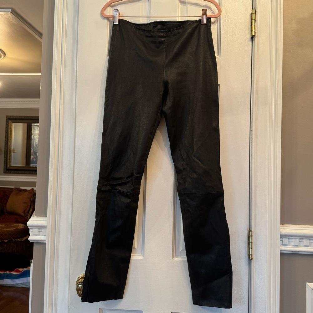 THE ROW 100% LAMBSKIN LEATHER PANTS | SIZE 6